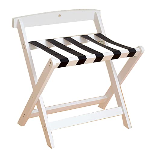 Porte-bagages pliable blanc résistant pour éviter de poser les valises au sol