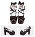 BB BEROBELLO FASHION IS AN ATTITUDE Japanese Lolita Party Shoes Platform Heels Strappy Women's Pumps (Brown, us_Footwear_Size_System, Adult, Women, Numeric, Medium, Numeric_8_Point_5)