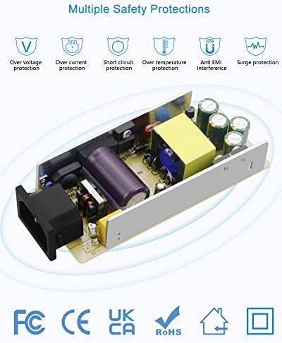 ALITOVE 12V 5A Power Supply 60W 12 Volt Transformer 5Amp 4A 3A, 10 Pack - 3