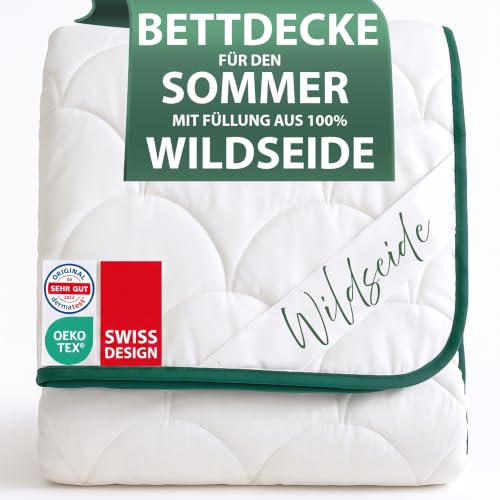 Leichte Wildseiden-Sommerdecke 135x200