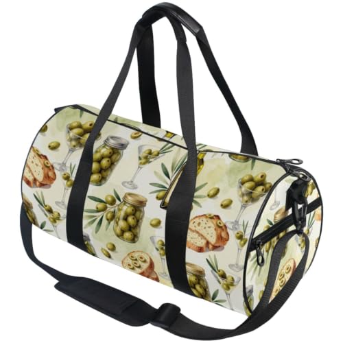 Bolsa de lona redonda ideal para escapadas de verano, pícnics y deportes