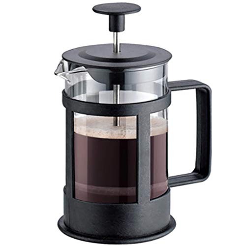 Image of French Press Coffee Maker, Heat Resistant Borosilicate Glass Coffee Pot Percolator, Coffee Brewer with Filtration, Tea Maker Filters, 11 OZ, 350ML, 1 or 2 Cup
