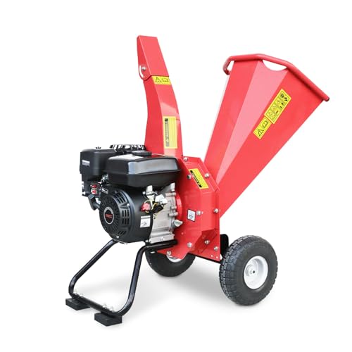 KARHDIR Wood Chipper Shredder Mulcher 7 Hp 212cc Gas Powered