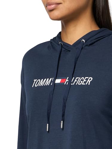 Image of Tommy Hilfiger Women's Lightweight Logo Hoodie Sweatshirt