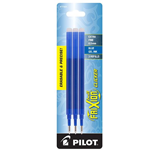 Image of PILOT FriXion Gel Ink Refills for Erasable Pens, Extra Fine Point, Blue Ink