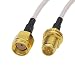 RP-SMA Extension Cable Pigtail RP SMA Male to Female WiFi Antenna Cable RF RG316 Coaxial Coax Jumper FPV RPSMA Antenna Wire (4 inch (2 Pcs))