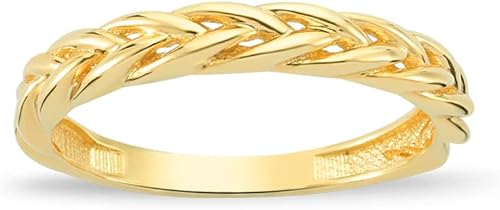 Gelin 14K Solid Gold Stackable Ring for Women