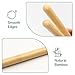 Goodtar 2 PCS Solid Bamboo Massage Stick Set for Body Shaping, Roller Stick, Guasha Sticks, Warm Therapy Tools for Muscle Relaxation
