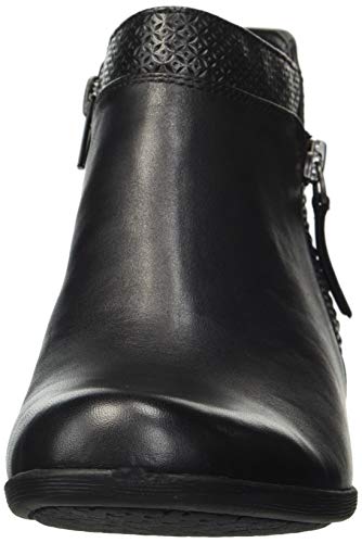 Rockport Women's Carly Bootie Ankle Boot, Black Leather, 7 M Us #TOP1