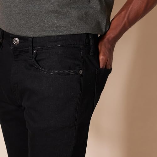Amazon Essentials Men's Skinny-Fit Stretch Jean, Black, 30W x 32L - 2