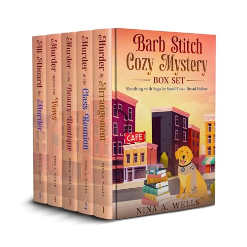 Barb Stitch Cozy Mystery Box Set (Books 1-5) Audiobook By Nina A. Wells cover art