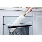 Full Circle Wash & Dry Fluffy Microfiber Duster, Blinds, Furniture - White - Image 2