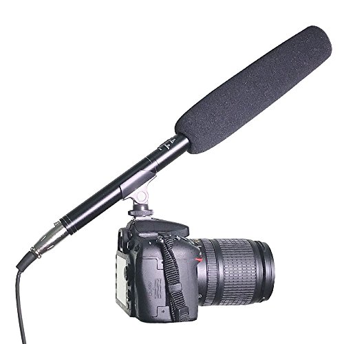 Camera Microphone, Ruittos Interview Mic Hot Shoe Mount Condenser Microphone, Xlr 7.5M Cable #TOP1