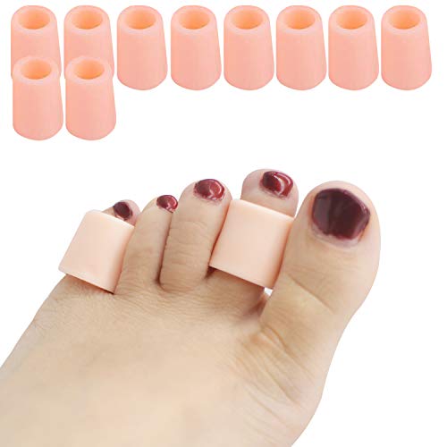 5 Pairs Gel Open Toe Sleeves, Toe Protector, Toe Tubes Pinky Toe Sleeve for Hammer Toes, Ingrown Toenails, Corns Remover Callus Cushion,Toe Splint Protector, Prevent Friction and Rubbing 5 Pairs Gel Open Toe Sleeves, Toe Protector, Toe Tubes Pinky Toe Sleeve for Hammer Toes, Ingrown Toenails, Corns Remover Callus Cushion,Toe Splint Protector, Prevent Friction and Rubbing