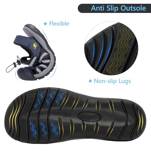 Image of CAMELSPORTS Men's Hiking Sandals Closed Toe Outdoor Beach Sandal Waterproof Sport Fisherman Sandals Water Shoes