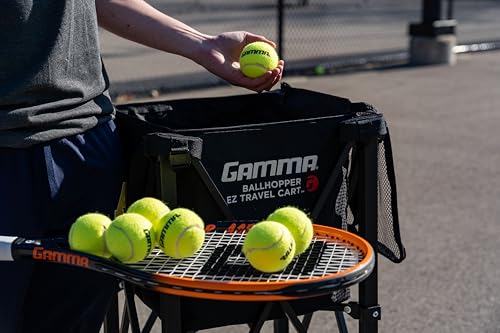 image for GAMMA Sports EZ Travel Cart, Tennis & Pickleball Hopper, Padel, Portab