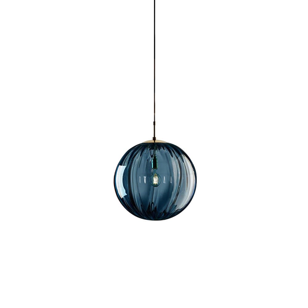 ZGDHWCR E14 Screw Single Head Pendant Lamp, Stained Glass Chandelier Lampshade, Creative Simple Style Hanging Light, Living Room Porch Kitchen Island Ceiling Light Fixture
