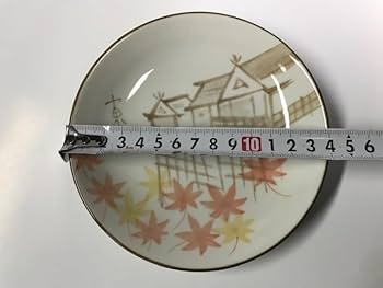 Amazon | ペア小皿 たち吉 京名所 柄違い 和食器2枚セット 陶器 橘