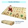 Edibaby, Alfombra Bebe, 200 x 180 cm, 1 ó 1.5 cm Grosor, Diseño Infantil, Acolchada de XPE, Reversible y Plegable, Tapete Actividades, Colchoneta para Niños (Forest Edition, Grosor - 1.5 cm) #4