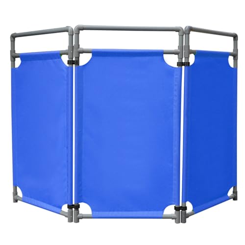 Barricada de seguridad plegable de 3 paneles, 39.37 pulgadas de a...