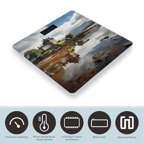 Báscula digital personal RLDOBOFE de vidrio templado miniatura 3