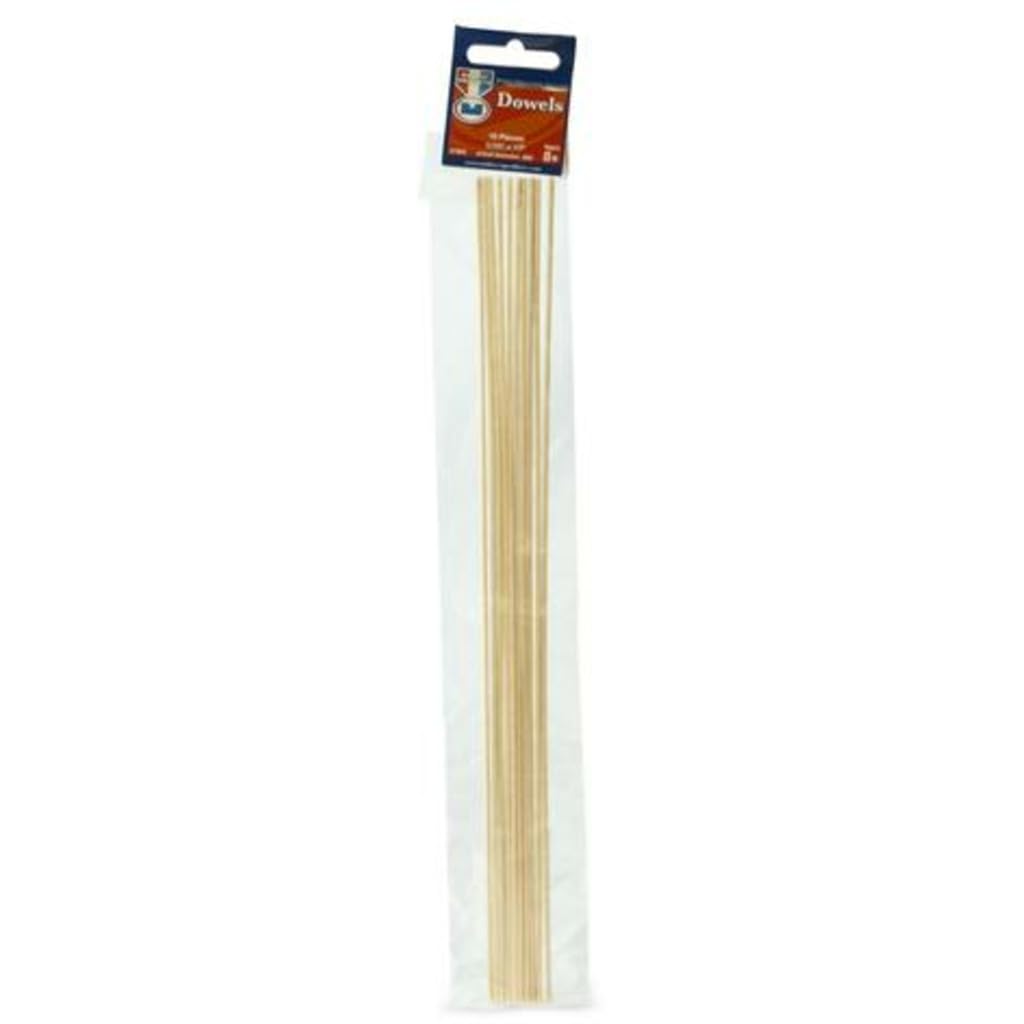 Midwest Products Hardwood Dowel 1/16 X 12 Inches Pk/10