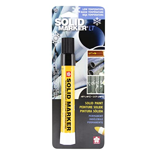 Sakura Solid Paint Markers with Twist Up Tip - Low Temperature Permanent Marker Pens - Window, Wood, & Glass Marker - Black Paint - 1 Pack