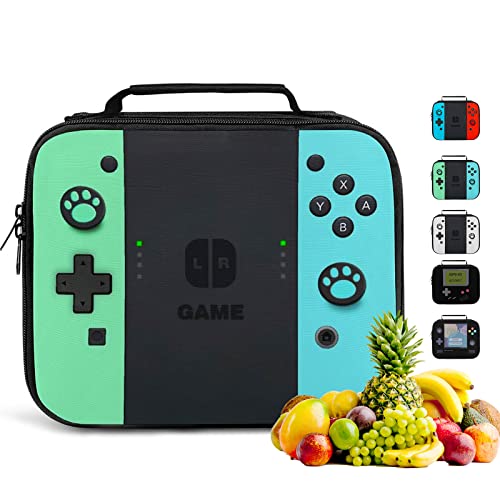 Insulated Lunch Box For Boys Girls, Game Lunch Bag For Work Office Travel Picnic Hiking Beach, Waterproof Leakproof Portable Fits Most Lunch Bento Boxes #TOP2