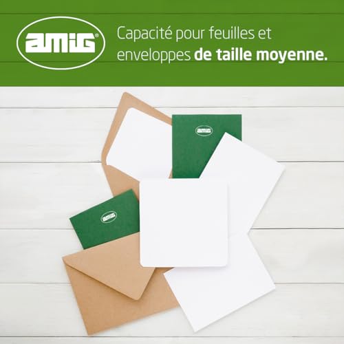 Boîte aux lettres intérieure blanche Amig 40x36cm pour porte ou mur - 5
