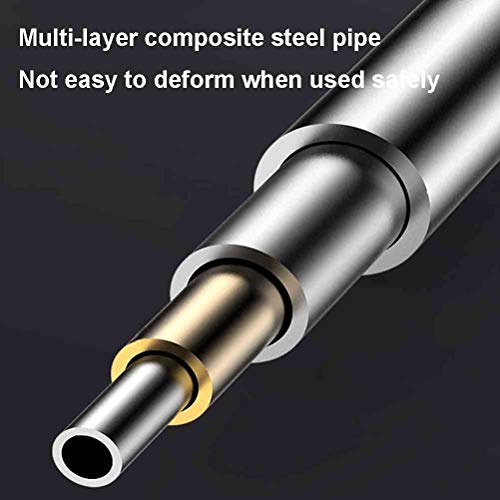 GYHOME Barre De Traction Portable, Acier avec Verrouillage De Sécurité, Installation sans Perforation, 110-140CM Réglable, Charge 300 Kg – Image 6