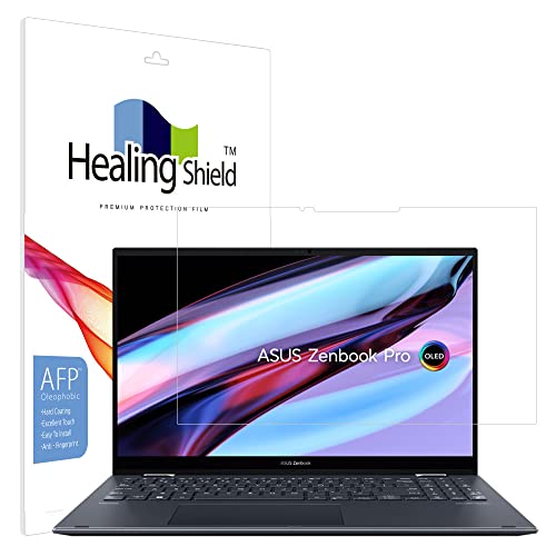 Healingshield �X�L���V�[���t���ی�t�B���� Screen Protector Oleophobic AFP Clear Film Compatible with ASUS Zenbook Pro 15 Flip UP6502