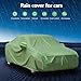 Waterproof Car Cover, for Wrangler 2 Door CJ YJ JK JL, All Weather Full Car Cover Snowproof Windproof Sun Dust UV Protection, Green