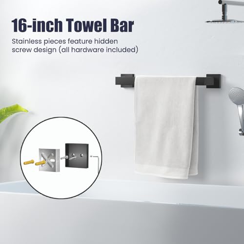 Bathroom Hardware Accessories Set: Bath Towel Bar Set - image 2