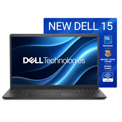 Image of Dell 15 (Previously Inspiron) Laptop, 14th Gen Intel Core i3 /Core 3 100U Processor, 8GB DDR4, 512 SSD, 15.6 inch FHD 120Hz IPS AG 250 nit Display, Win 11 + Office H&S 2024, Carbon Black, 1.63Kg