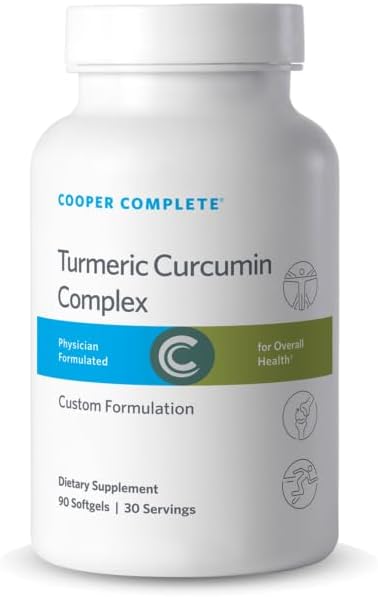 Cooper Complete - Turmeric Curcumin Complex with BioPerine 90 Softgels. Pack of 1
