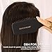 Denman (Black) Mini Paddle Cushion Hair Brush for Blow Drying, Detangling & On the Go Travel - Comfortable Styling, Straightening & Smoothing - For Women and Men, D84