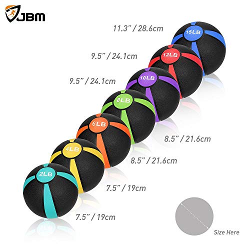 image for JBM Medicine Ball Slam Ball 2lbs 4lbs 6lbs 8lbs 10lbs 12lbs 15lbs Work