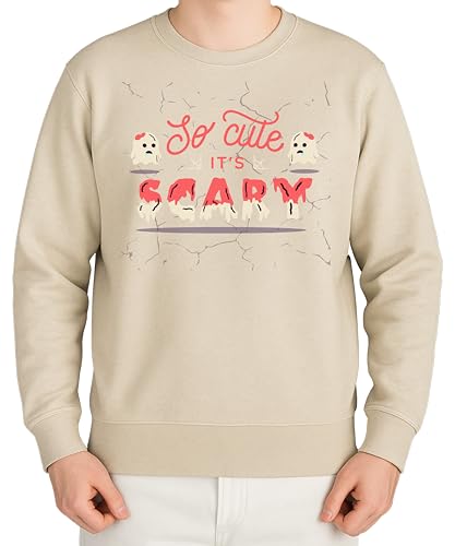 So Cute It's Scary – Dolce Halloween Fantasma con Fiocco, ideale per ragazze, bambini o graziosi abiti di Halloween, pietra naturale, XXL