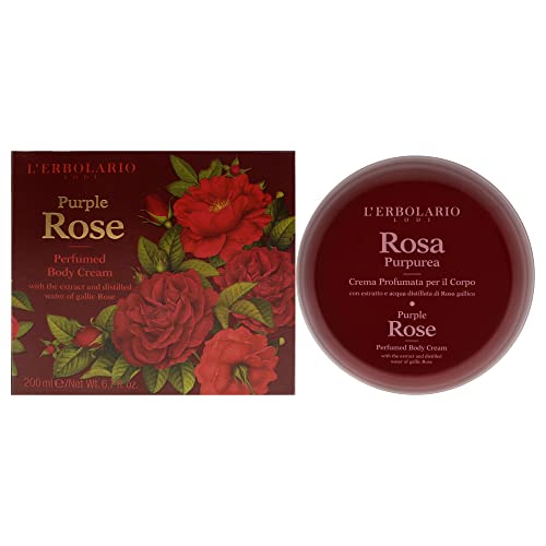 Crema corporal Rosa Purpurea L'erbolario hidratante nutritiva para piel sensible 200ml