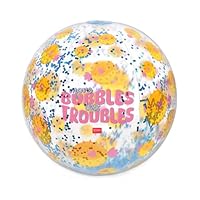 Legami – Pallone da spiaggia gonfiabile, palla da spiaggia in PVC, morbido per bambini, per feste in spiaggia, gonfiabile, per giocare a calcio, pallavolo, diametro 40 cm, bianco