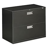 HON 600 Series Standard File Cabinet - 36' x 19.25' x 28.38' - Steel - 2 x File Drawer(s) - Legal,...
