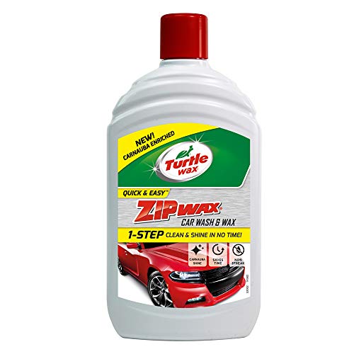 Turtle Wax 52822 Zip Wax Super Concentrated Car Wash Shampoo & Wax 500ML