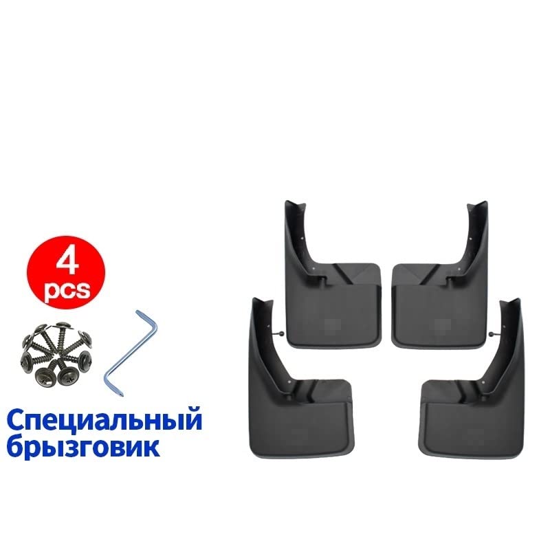 4 bavettes de protection Dodge Ram 1500 garde boue auto 2008-2021 - 3
