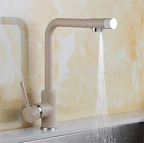 Robinet de purification d'eau en laiton doré pour une cuisine élégante
