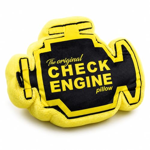 Auto Deko Innenraum Plüschkissen im Check-Engine-Motor-Design echtes 3D Kissen für Kopfstütze & Rückbank lustiges Auto Geschenk für Männer & Tuning-Fans (Mittel 35×28×13 cm 1 Stück)