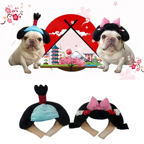 Disfraz japonés para perro MANON ROSA Kimono L miniatura 5