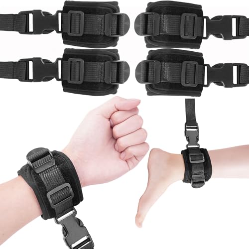 Medical Bed Hand and Foot Restraintsbondaged tie Downs60 Inch Bed Restraints for Queen SizedCognitively impaired Patients Ties for Ankles and Wristswith Quick Release Buckle4 Pieces (60 Inch)