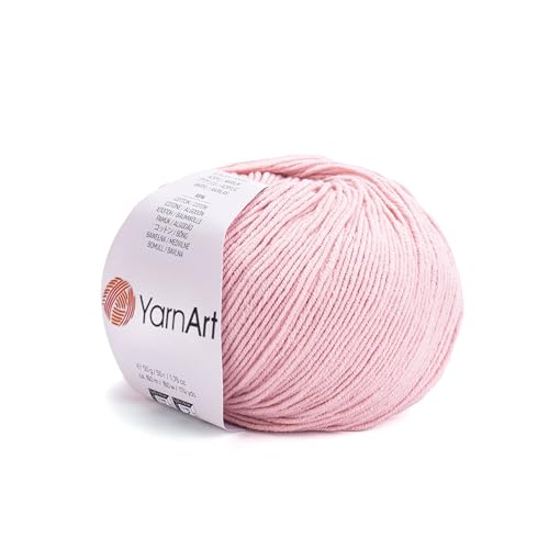 Image of YarnArt Genius Soft Cotton Acrylic Blend Yarn - Amigurumi, Crochet and Knitting -%55 Cotton-45% Acrylic, Craft Yarn for Kids and Adults Garments, Baby Items and Accessories, 174 yds / 50 g