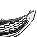 ECOTRIC Front Grill Compatible with 2013 2014 2015 Honda Civic Sedan HO1200216 HO1202109 71121TR3A01 71122TR3A01 Front Bumper Hood Grille W/Chrome Molding