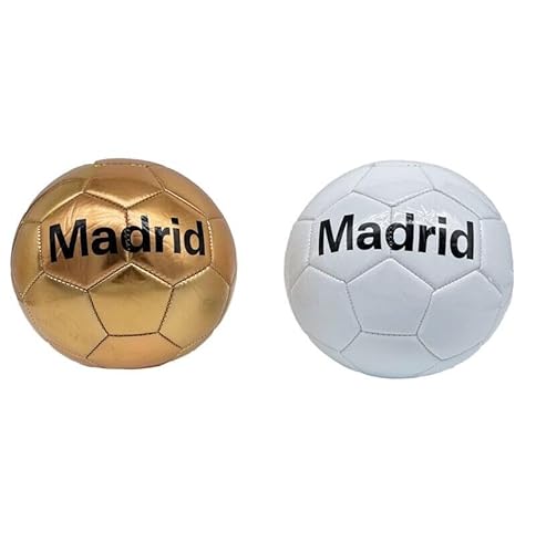 SaoTi Balones de Fútbol Temáticos de España, Madrid y Barcelona – Ideal para Aficionados y Fanáticos del Fútbol – Tamaño Oficial (Madrid (Blanco)) - imagen 5